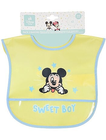 Bavoir mickey mouse bébé| licence officielle
