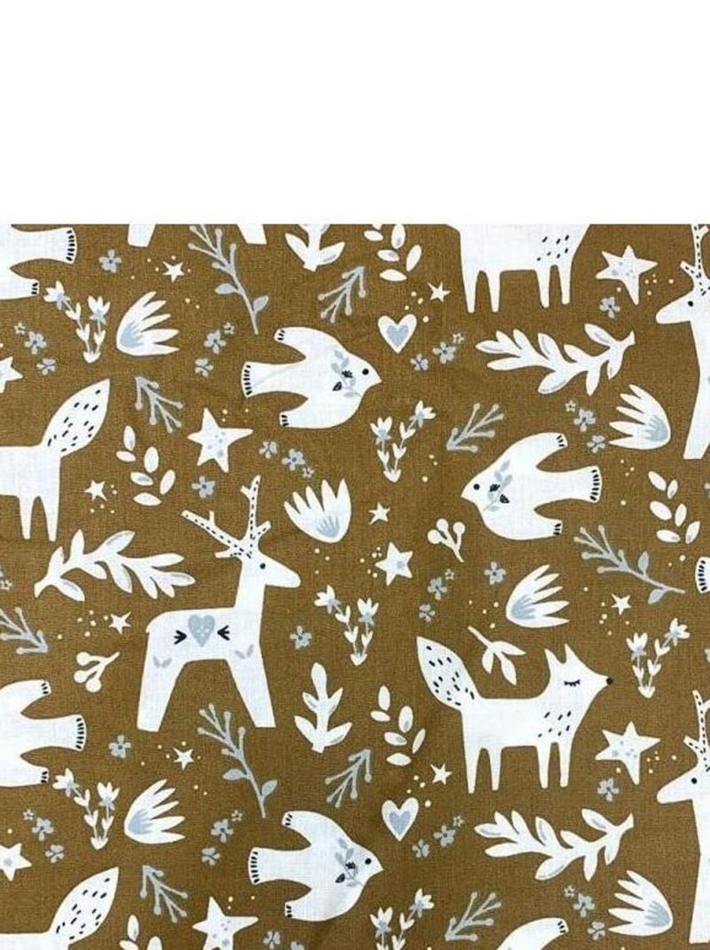 Bavoir nourrisson - Animaux D'Hiver Moka Marron foncé - Kiabi