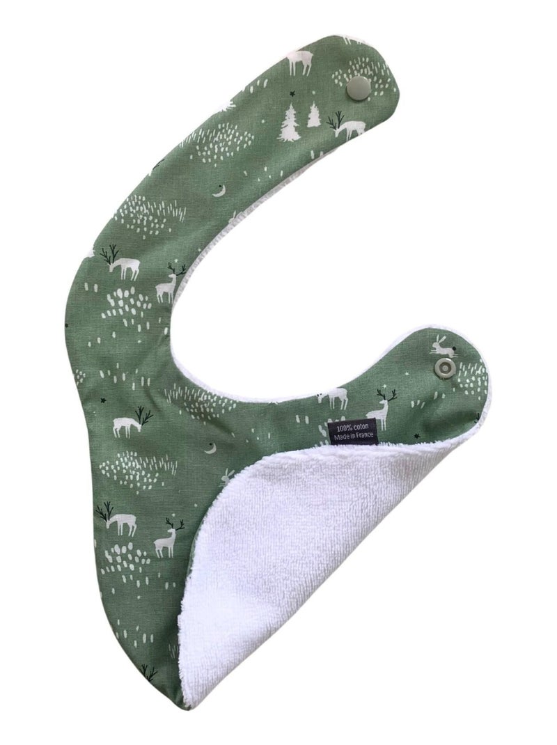 Bavoir nourrisson - Animaux D'Hiver Vert Vert d'eau - Kiabi