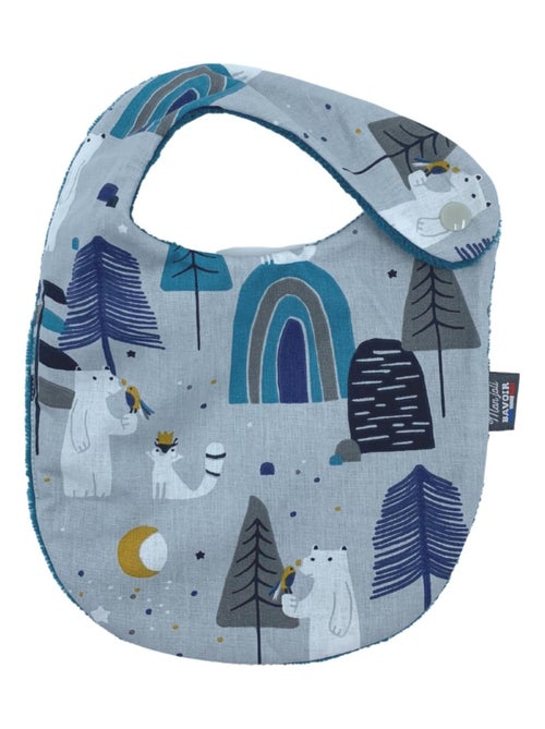 Bavoir nourrisson - Bleu Polaire - Kiabi
