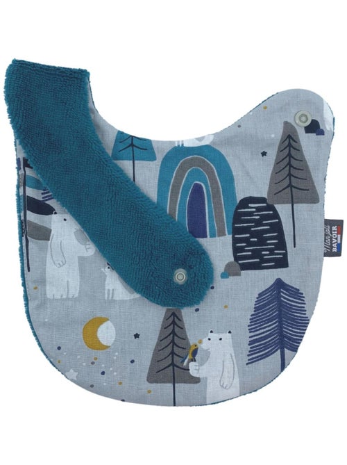 Bavoir nourrisson - Bleu Polaire - Kiabi