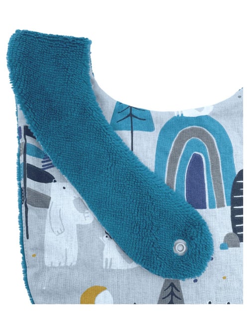 Bavoir nourrisson - Bleu Polaire - Kiabi