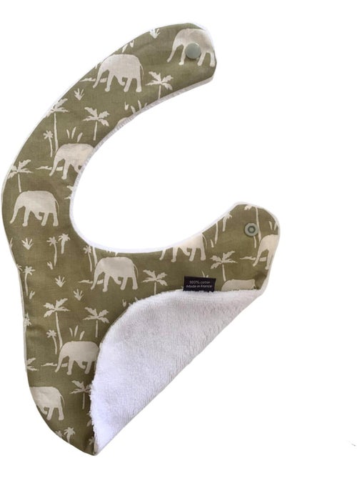 Bavoir nourrisson - Éléphants - Kiabi