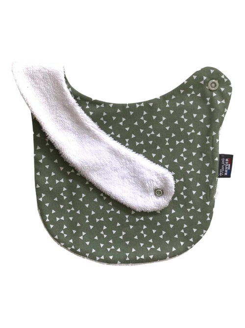 Bavoir nourrisson - Kaki Triangles - Kiabi