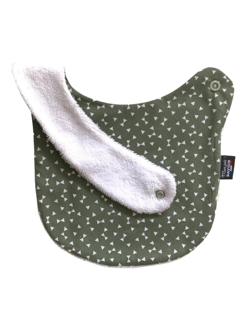 Bavoir nourrisson - Kaki Triangles Kaki - Kiabi