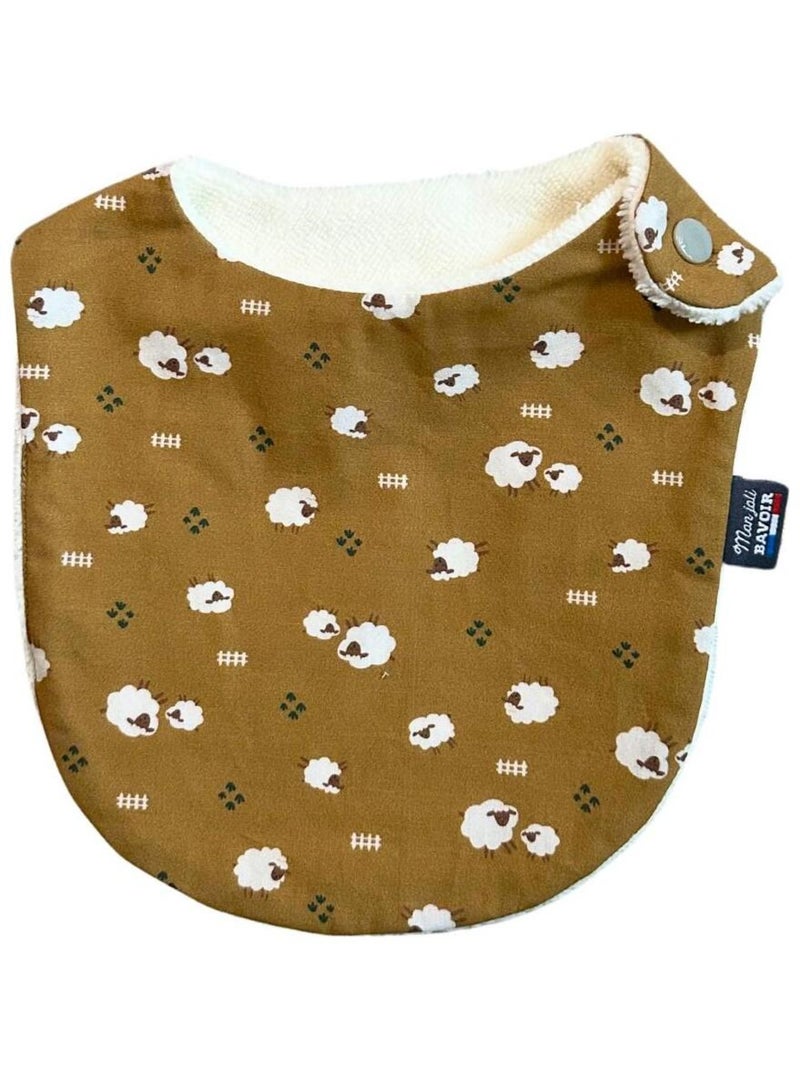 Bavoir nourrisson - Mouton Moutarde - Kiabi