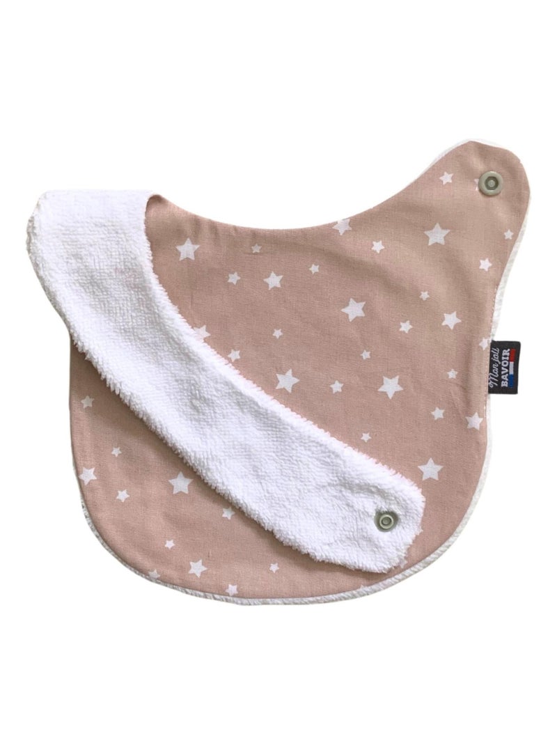 Bavoir nourrisson - Rose Pâle Étoiles Rose pâle - Kiabi