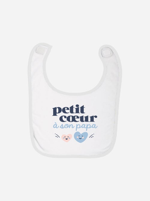 Bavoir PETIT COEUR A SON PAPA - Kiabi