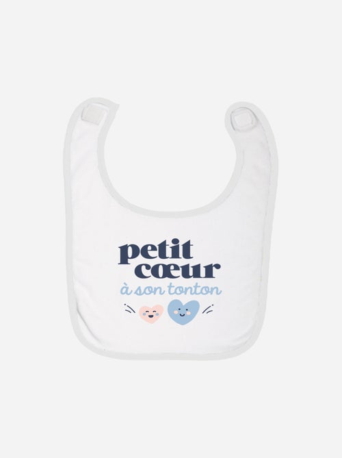 Bavoir PETIT COEUR A SON TONTON - Kiabi