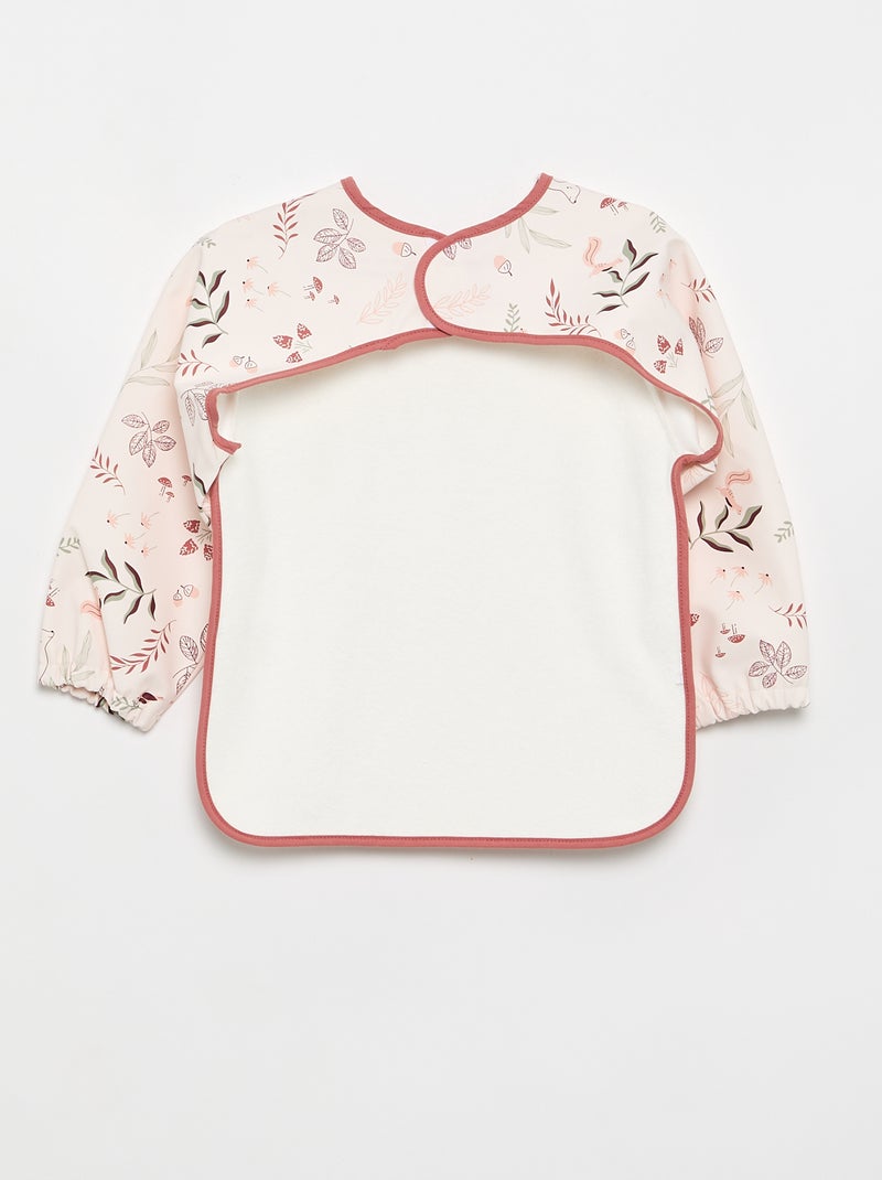 Bavoir plastifié 'Petit Béguin' Rose - Kiabi