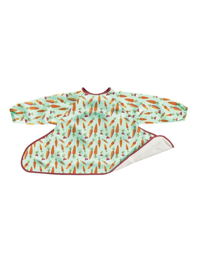 Bavoir pour le Kit Tidy Tot - manches longues - Carottes Vert - Kiabi