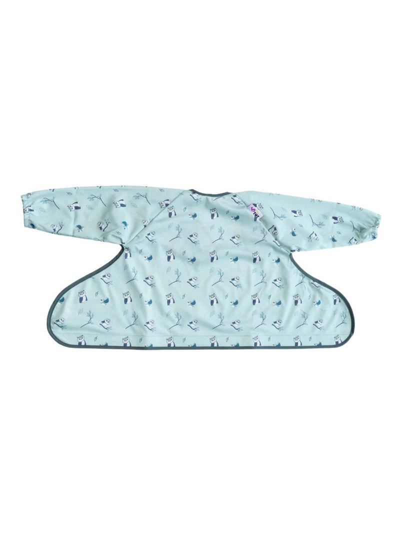 Bavoir pour le Kit Tidy Tot - manches longues - Chouette Vert - Kiabi