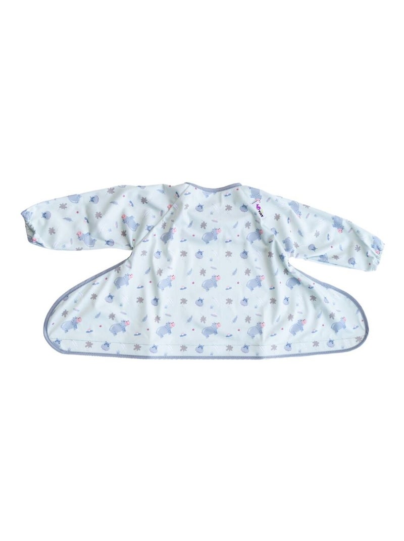 Bavoir pour le Kit Tidy Tot - manches longues - Hippo Gris - Kiabi
