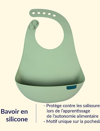Bavoir récupérateur en silicone, Difax LOVI Difrax