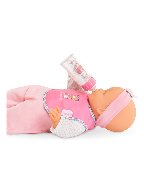 Bavoir Rose et Biberon Magique pour grand poupon 36/42 cm - Kiabi