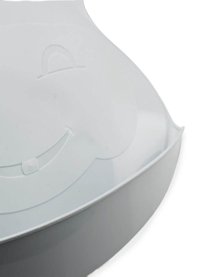 Bavoir semi-rigide avec récupérateur Gris - Kiabi