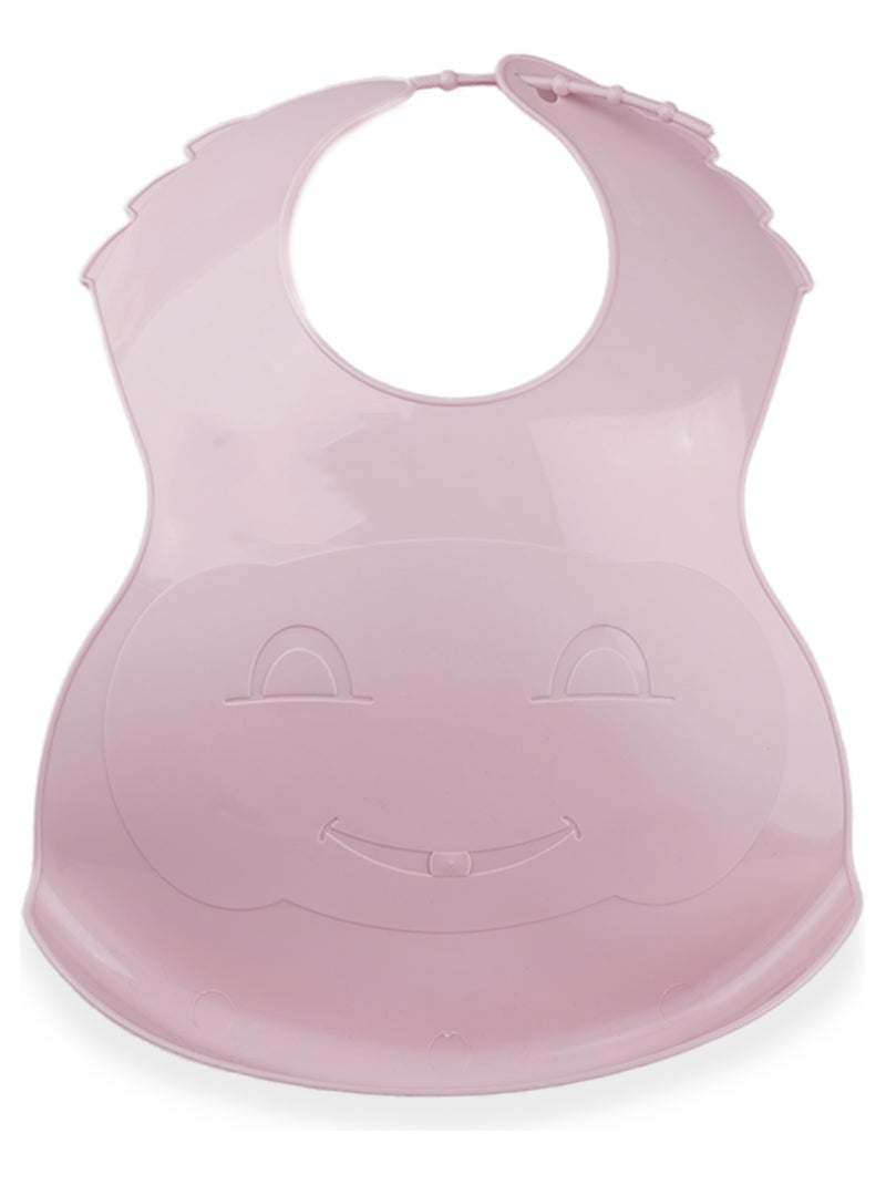 Bavoir semi-rigide avec récupérateur Rose - Kiabi