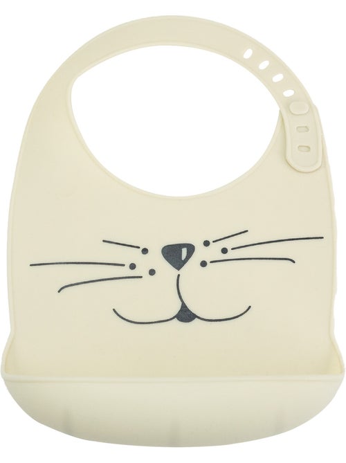 Bavoir silicone avec récupérateur - Kiabi