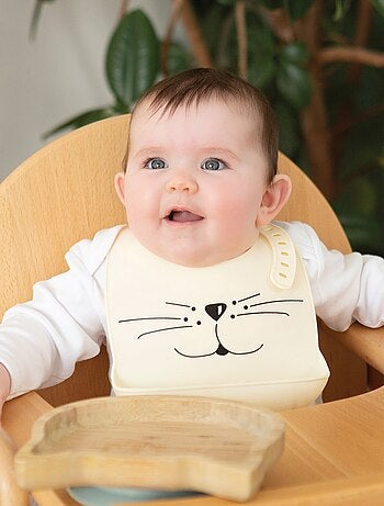 Bavoir silicone récupérateur pour bébé