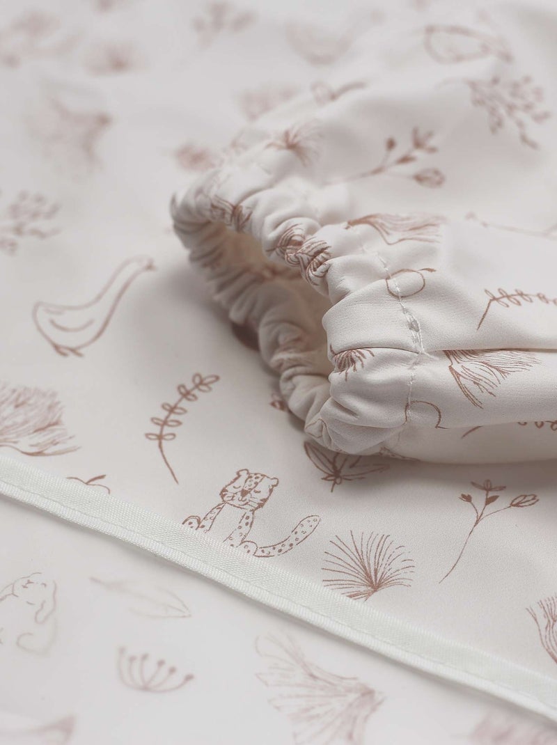 Bavoir Tablier à Manche Longues Pour Bébé Ecru - Kiabi