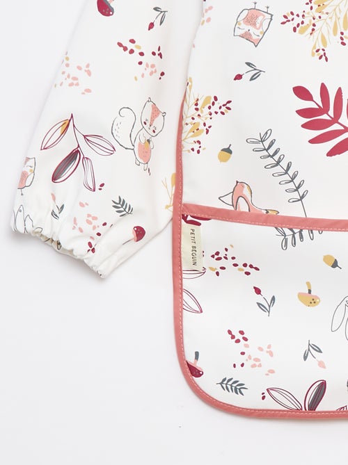 Bavoir tablier à manches longues en matière déperlante - Kiabi