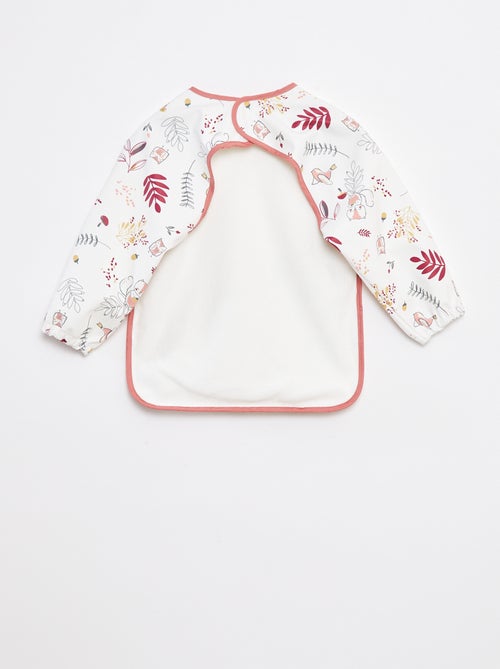 Bavoir tablier à manches longues en matière déperlante - Kiabi