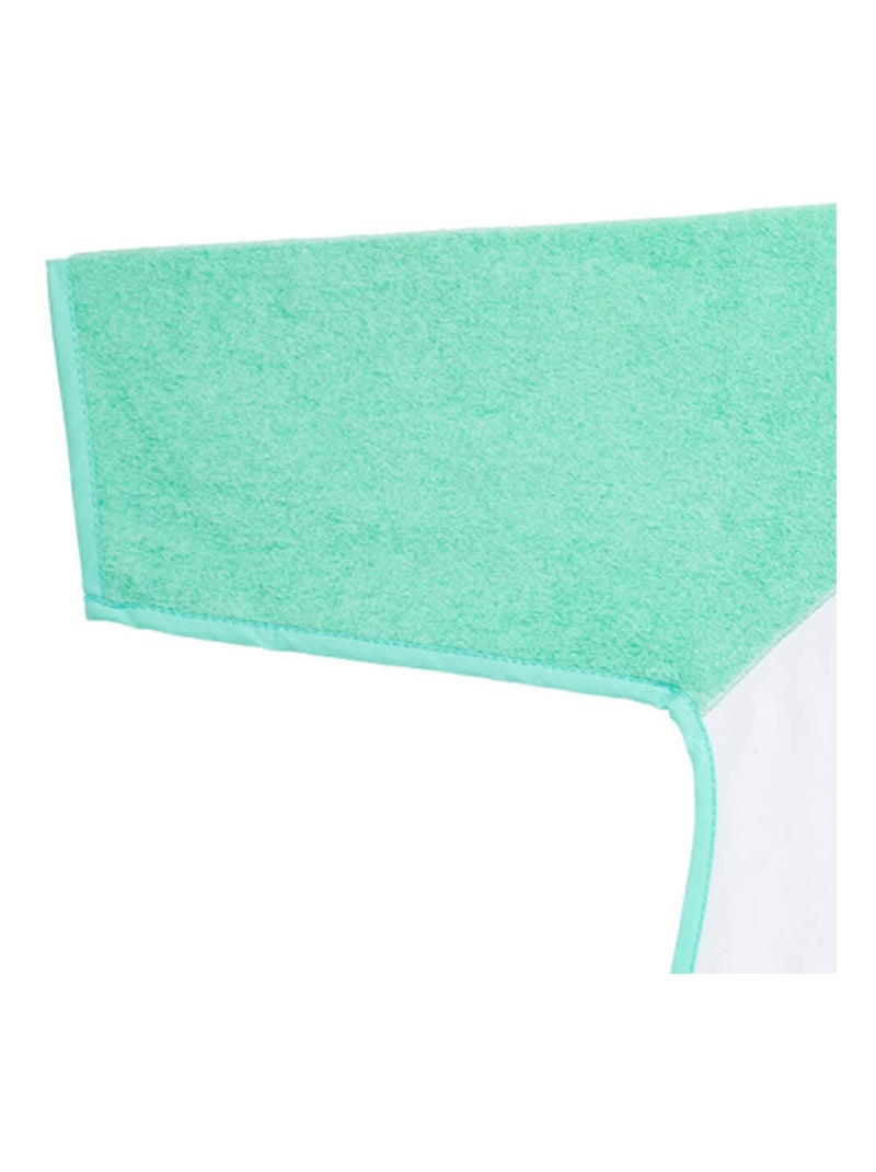 Bavoir tablier à manches Marin 12 mois Bio Bleu Vert - Kiabi