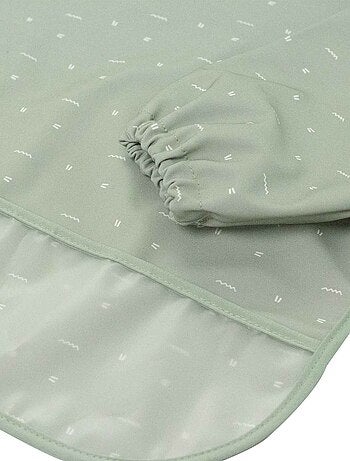 Bavoir tablier avec récupérateur pour bébé