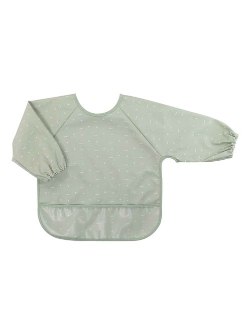 Bavoir Tablier Avec Récupérateur Pour Bébé - Kiabi Bavoir Tablier Avec Récupérateur Pour Bébé - Kiabi
