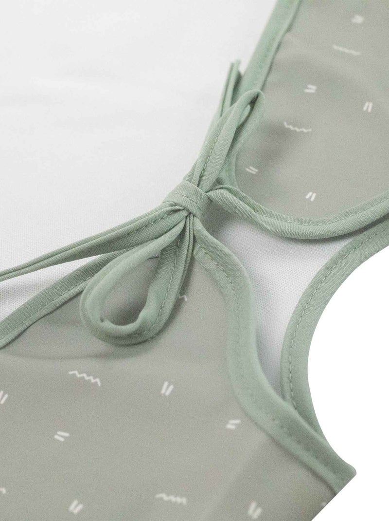 Bavoir Tablier Avec Récupérateur Pour Bébé Vert - Kiabi