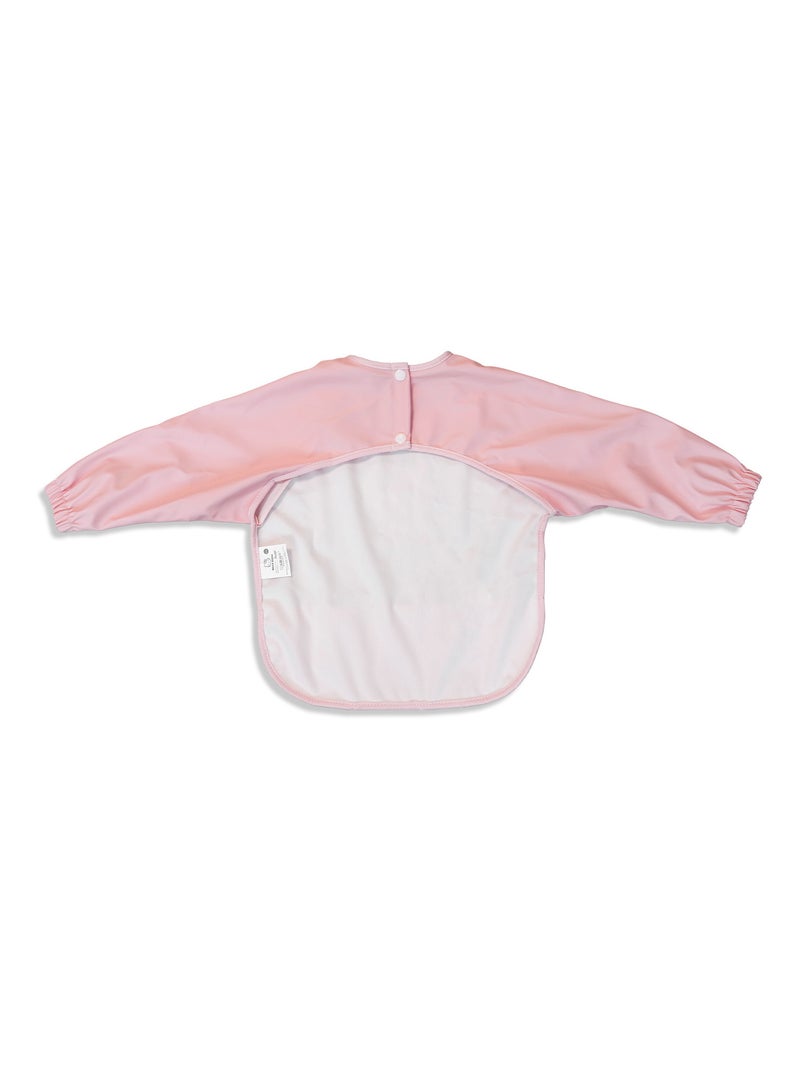 Bavoir Tablier Bébé Manches Longues - Hello Kitty - Tissu Imperméable Avec Poche Rose - Kiabi