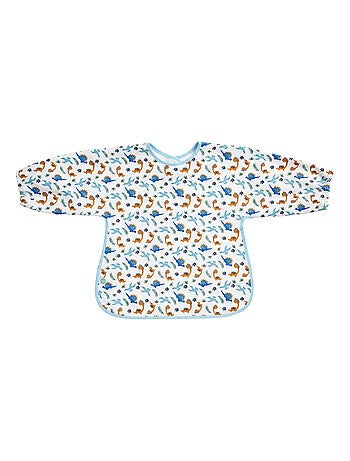Bavoir tablier enduit 12 mois - Funny Dino - Babycalin
