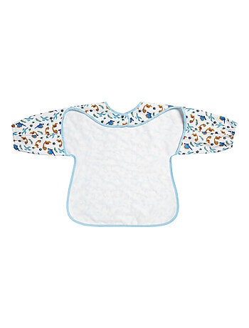 Bavoir tablier enduit 12 mois - Funny Dino - Babycalin
