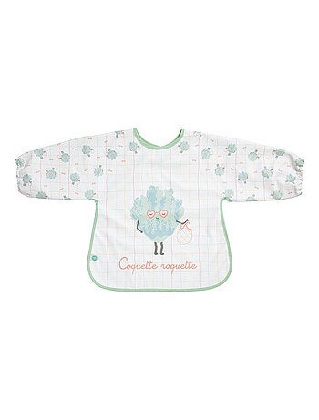Bavoir tablier enduit 12 mois - Funny Dino - Babycalin