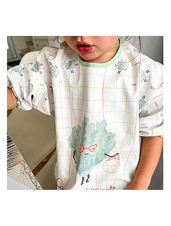 Bavoir tablier enduit 12 mois - Funny Dino - Babycalin