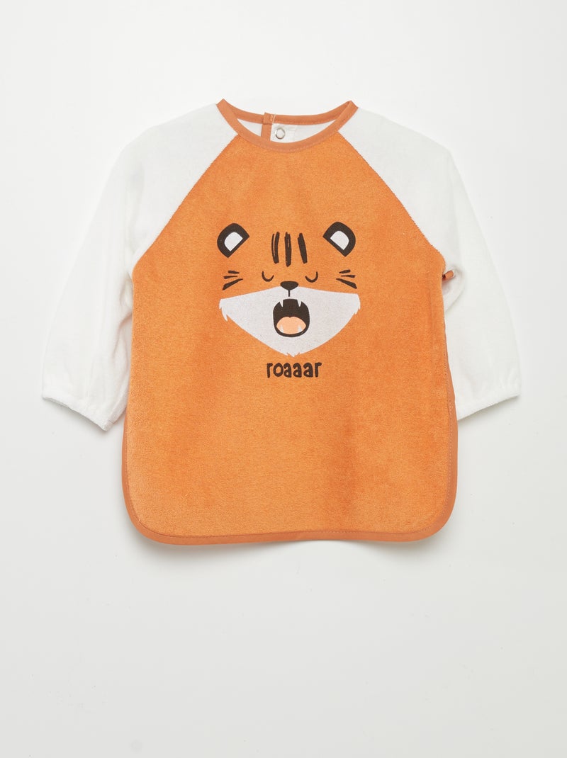 Bavoir tablier éponge Orange - Kiabi