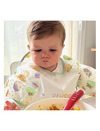 Bavoir tablier imperméable à manches longues 12 mois - Roi Lion Cosy Time - Babycalin