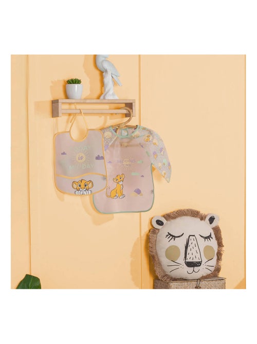 Bavoir tablier imperméable à manches longues 12 mois - Roi Lion Cosy Time - Babycalin - Kiabi