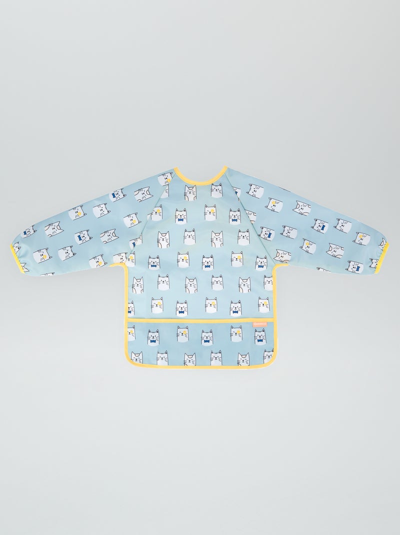 Bavoir tablier imperméable 'Badabulle' bleu - Kiabi