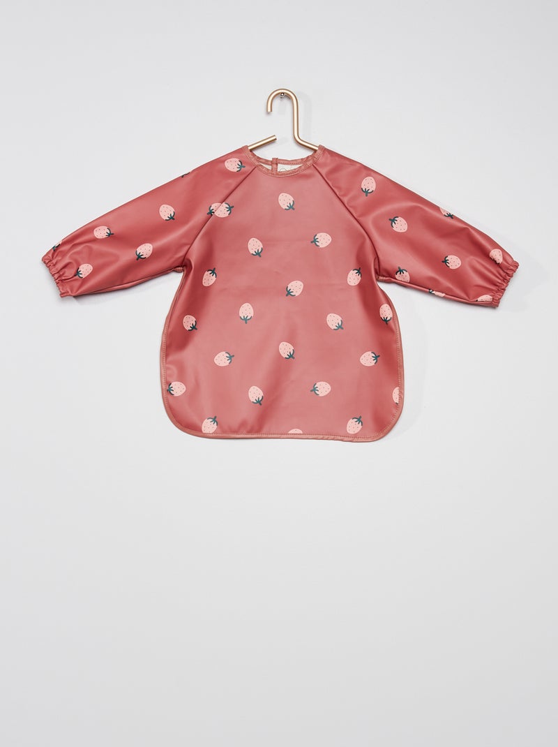 Bavoir tablier imperméable rose - Kiabi
