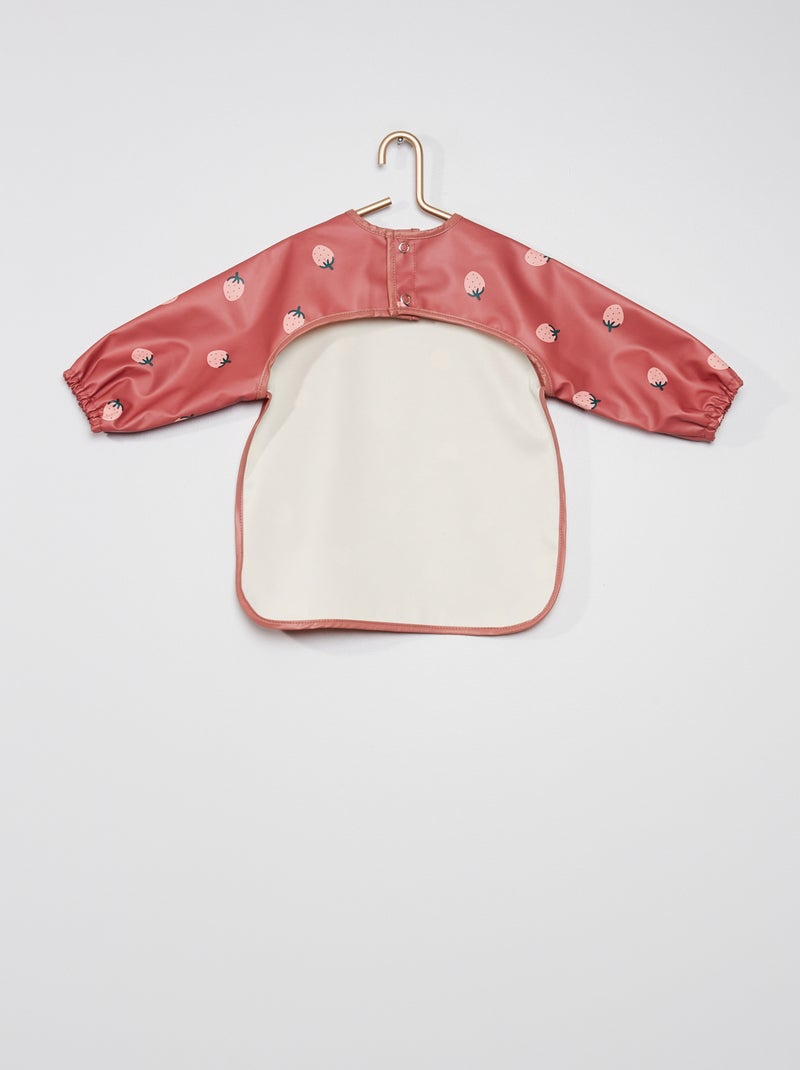 Bavoir tablier imperméable rose - Kiabi