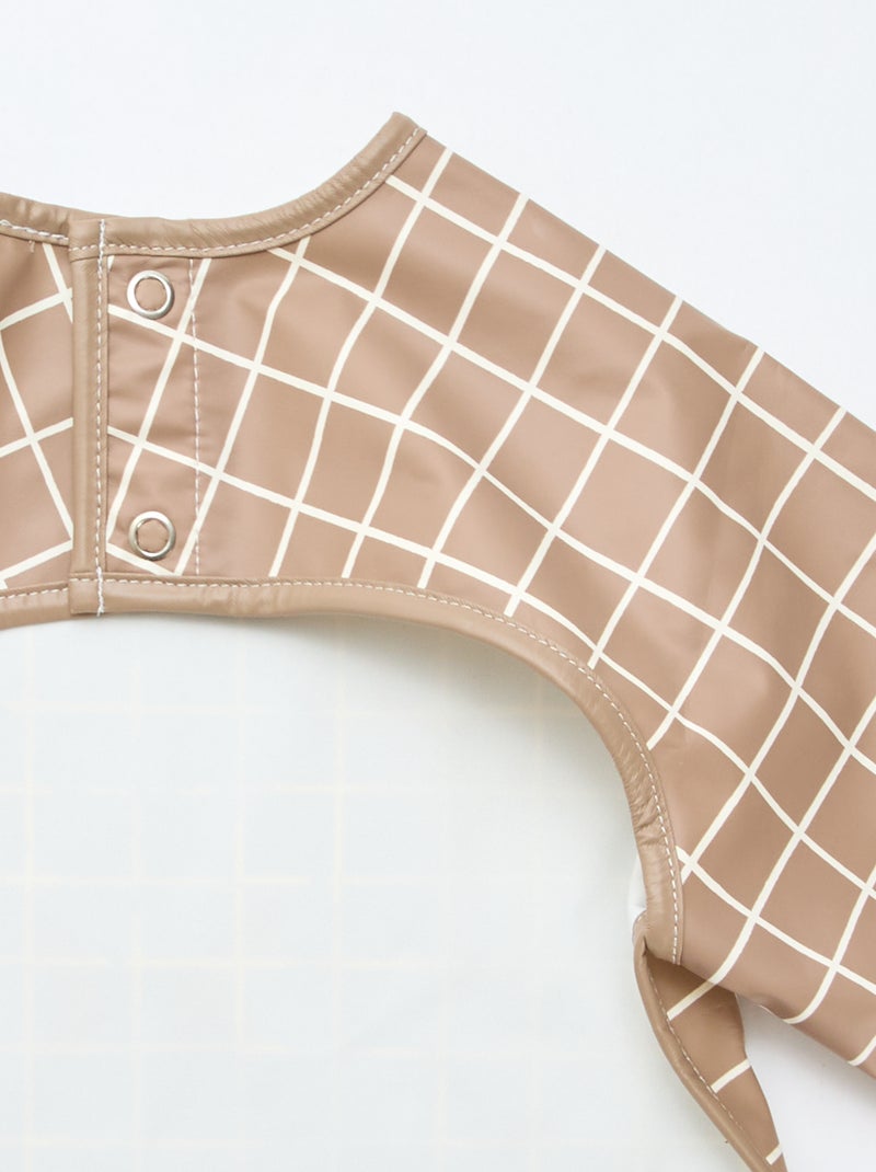 Bavoir tablier imperméable 'Tic et Tac' Marron - Kiabi