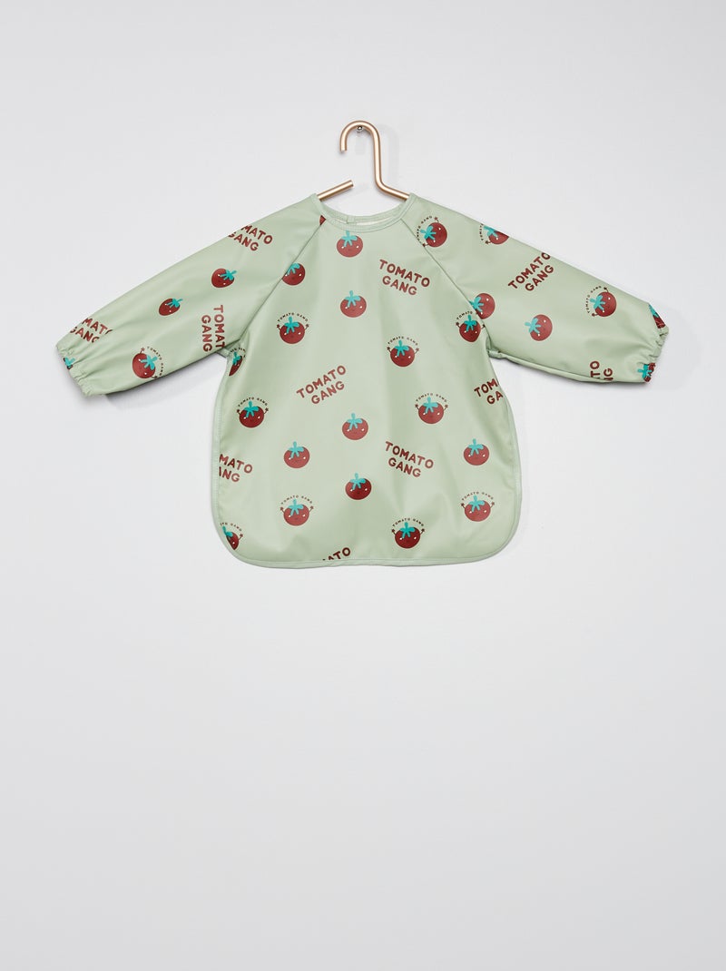 Bavoir tablier imperméable vert d'eau - Kiabi