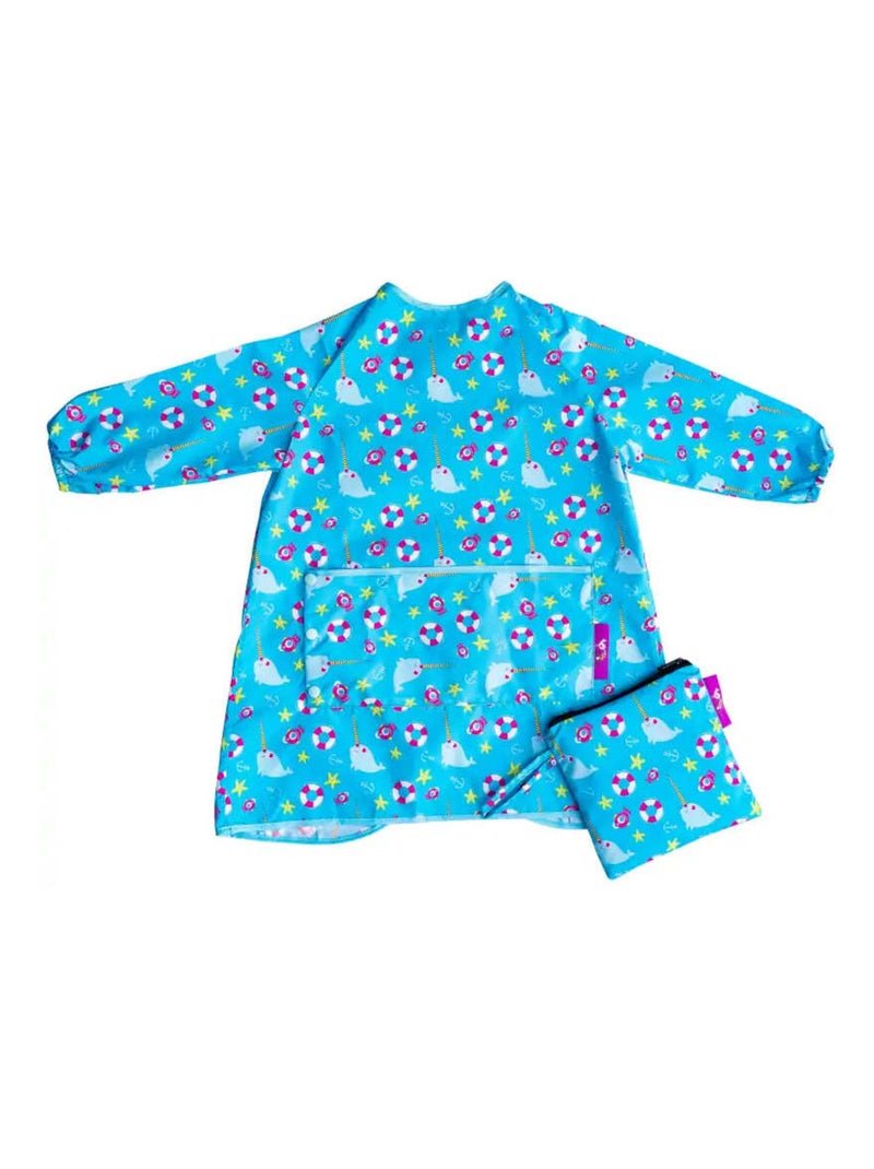 Bavoir Tablier Long Tidy Tot - Bord de mer Bleu - Kiabi
