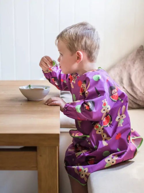 Bavoir Tablier Long Tidy Tot - Violet Prune - Kiabi