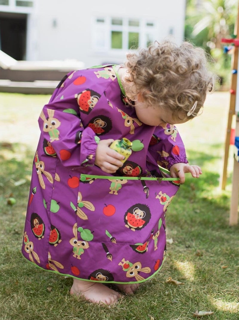 Bavoir Tablier Long Tidy Tot - Violet Prune Violet - Kiabi