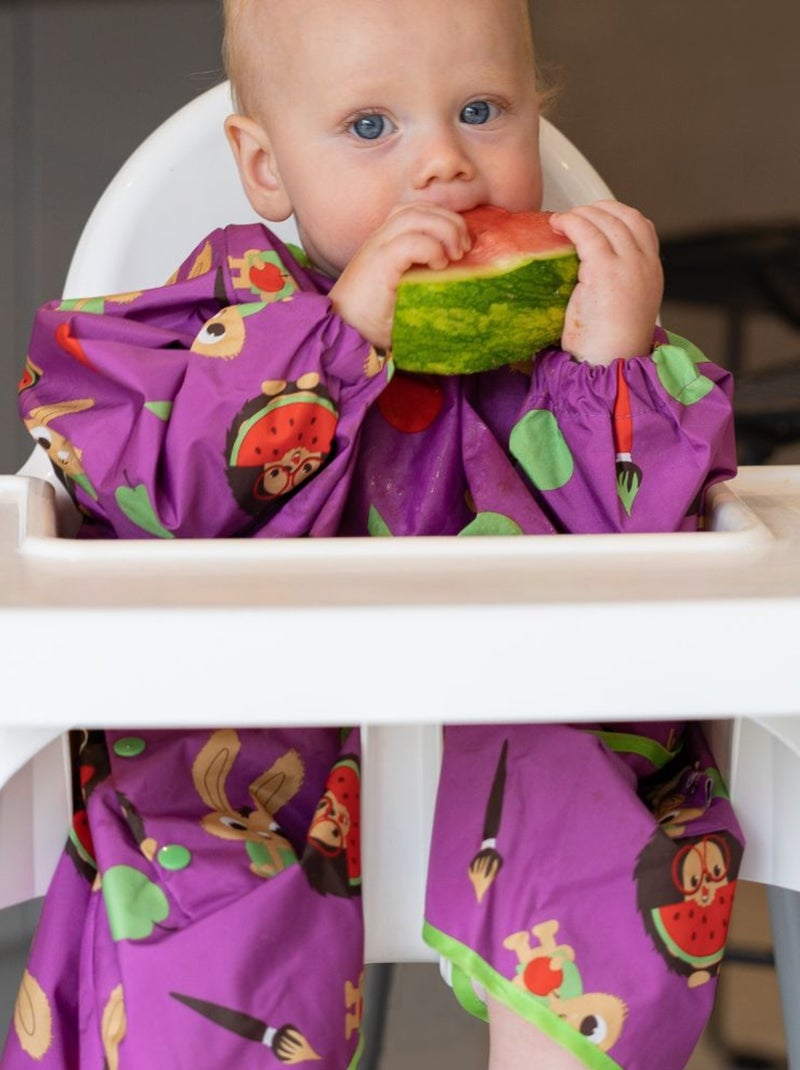 Bavoir Tablier Long Tidy Tot - Violet Prune Violet - Kiabi