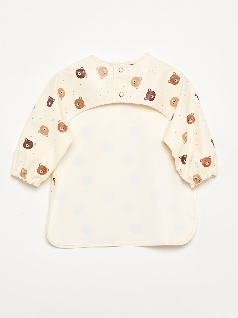 Bavoir tablier mixte pour bébé Blanc - Kiabi