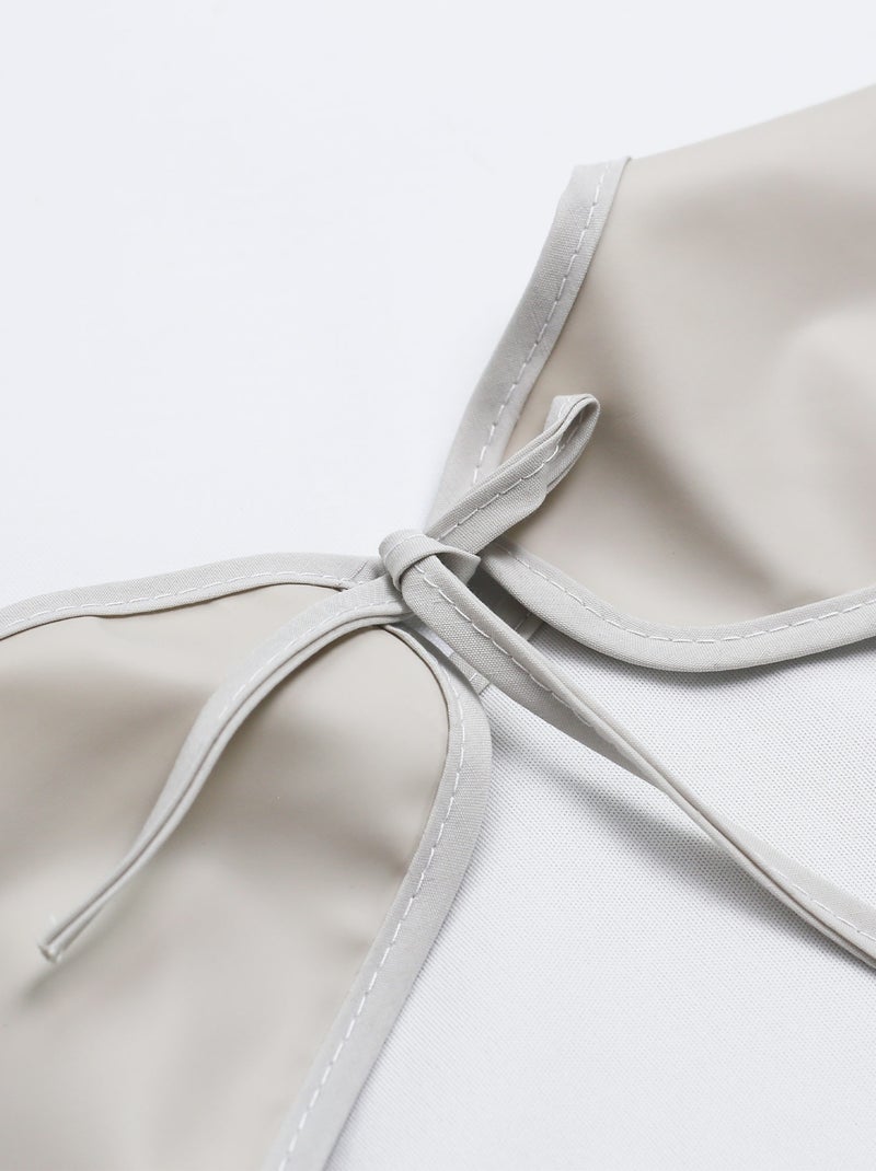 Bavoir Tablier Pour Bébé Blanc cassé - Kiabi