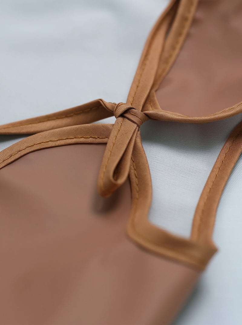 Bavoir Tablier Pour Bébé Marron - Kiabi